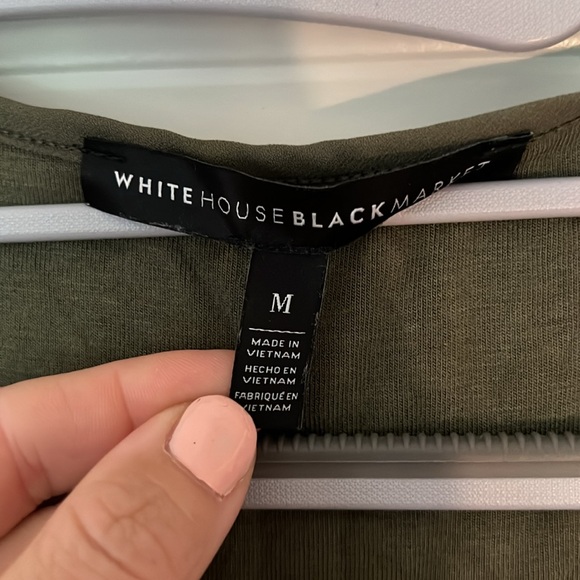 White House Black Market Soft Lace Up Tank - Picture 4 of 7